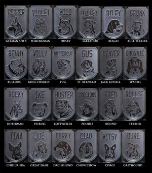 Personalized Dog Breed Engraved Wine Glass