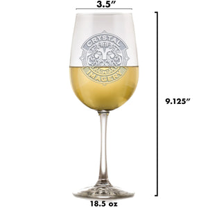 Personalized Dog Breed Engraved Wine Glass