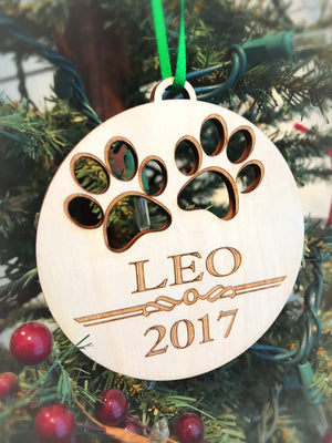 Personalized Paws Pet Ornament