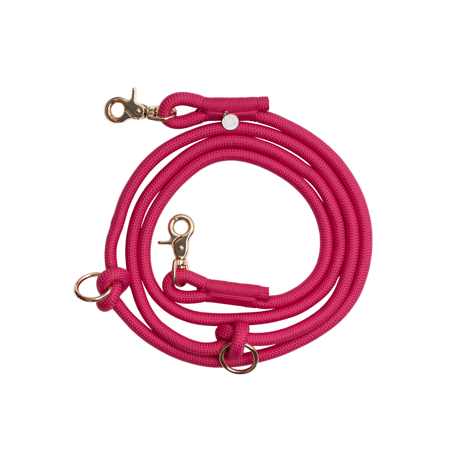 'Magenta' - Hands Free Braided Leash