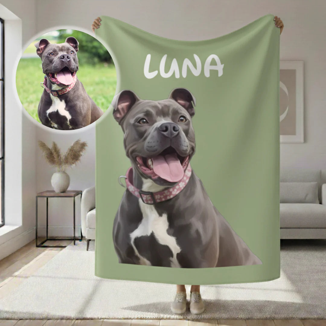 Custom Pet Sherpa Blanket