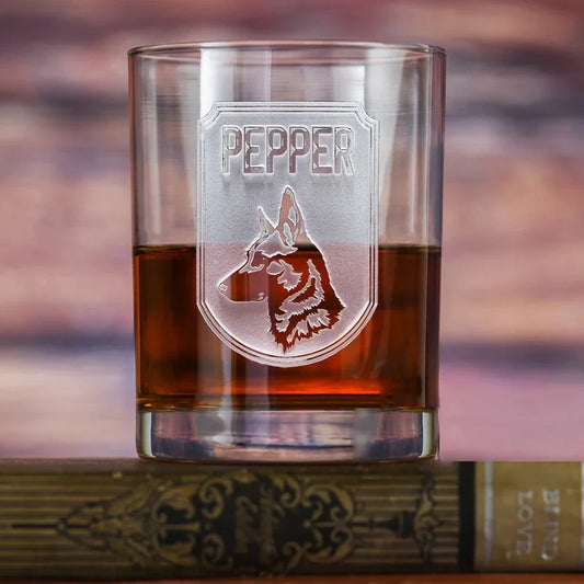 personalized whiskey glass