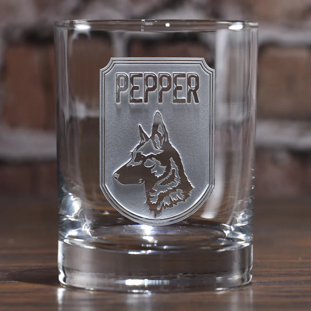 Personalized Dog Breed Whiskey Glass