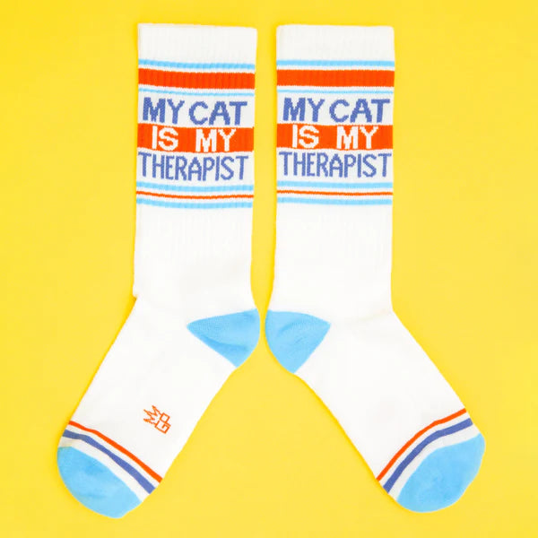 "My Cat Is My Therapist" Socks