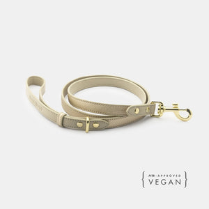 Beige Leather Dog Leash