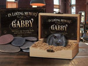 Personalized Cat Memorial Stone