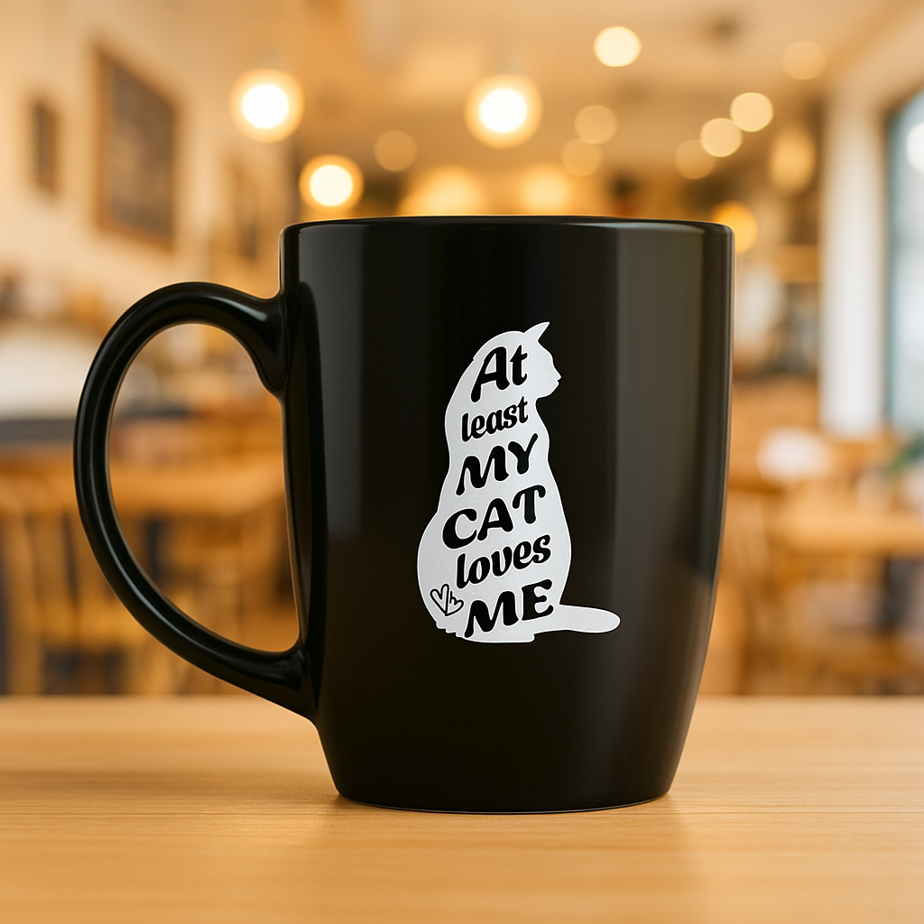 At Least My Cat Loves Me Coffee Mug