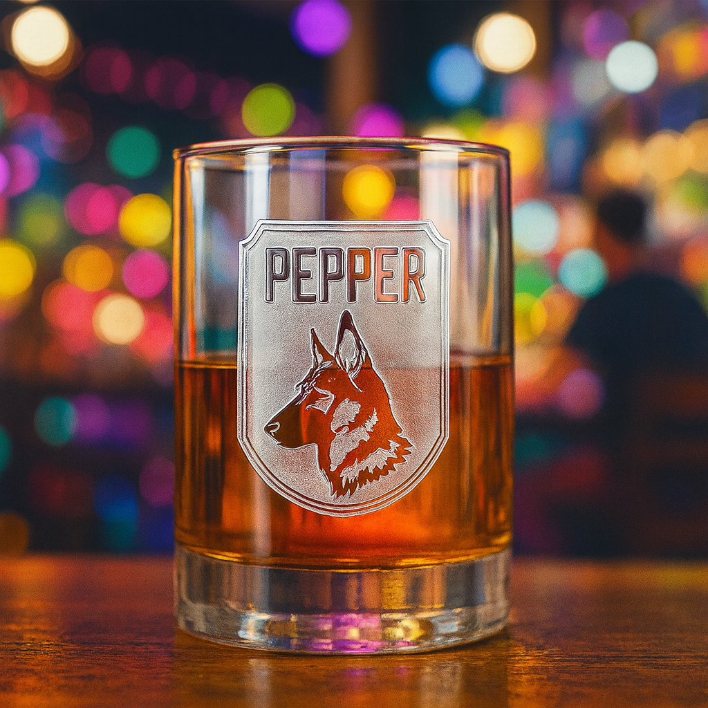 Personalized Dog Breed Whiskey Glass