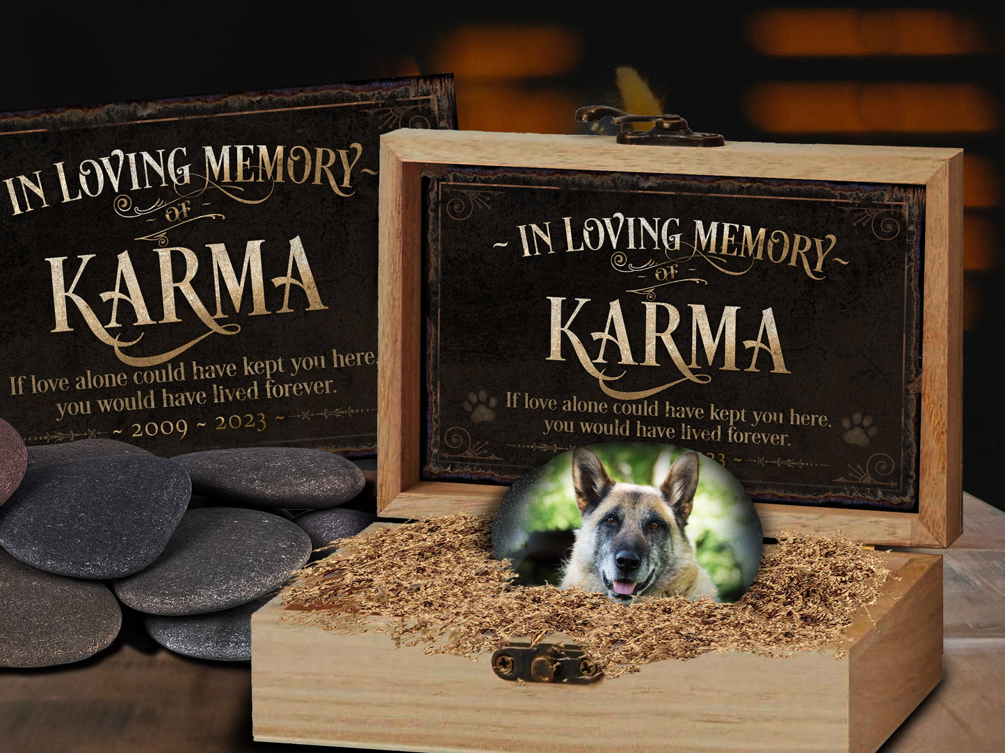 Personalized Dog Memorial Stone