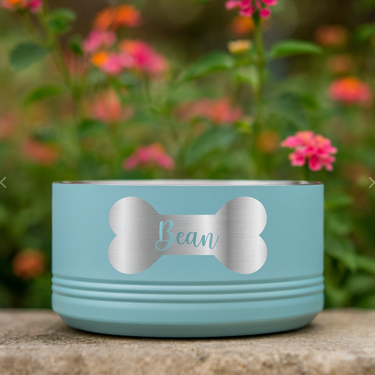 Mini Custom Engraved Pet Bowl