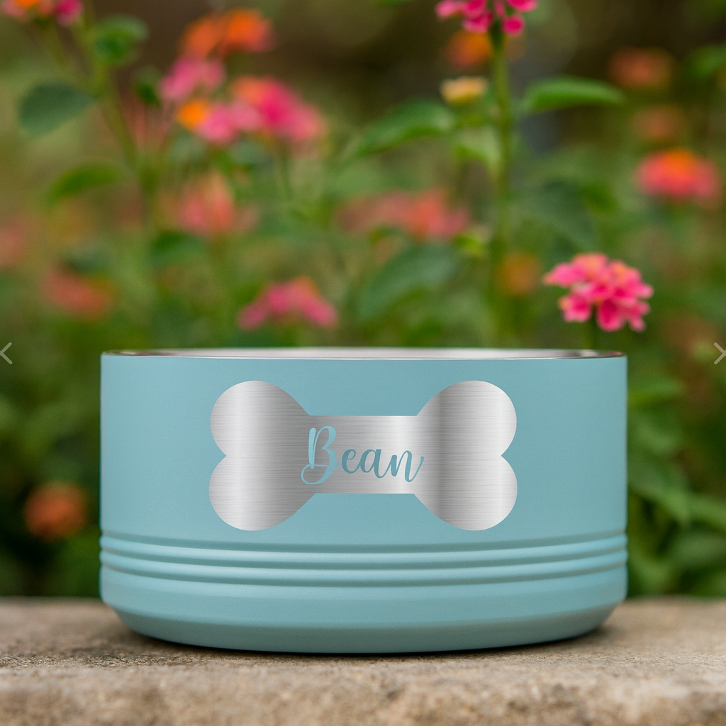 Mini Custom Engraved Pet Bowl