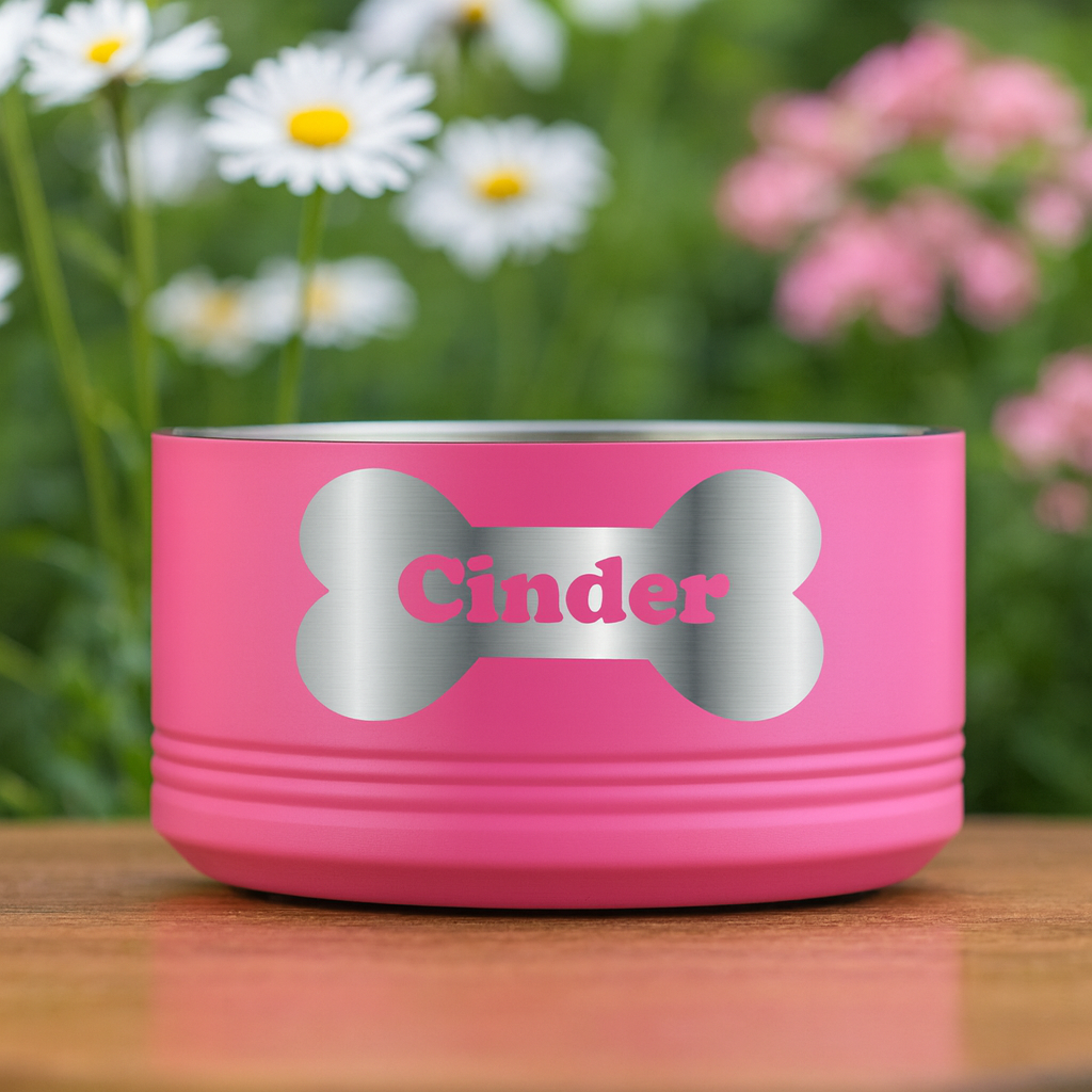 Mini Custom Engraved Pet Bowl