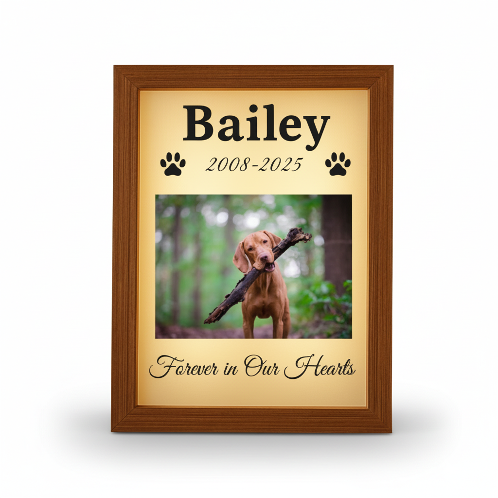 Pawprint Memory Light Frame