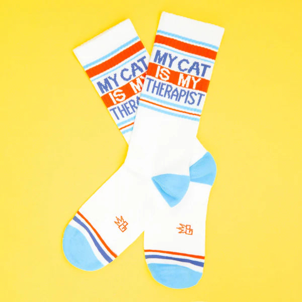 "My Cat Is My Therapist" Socks
