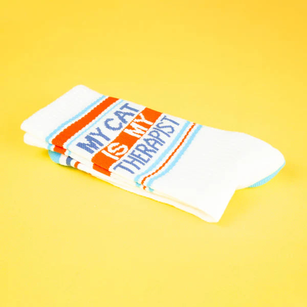 "My Cat Is My Therapist" Socks