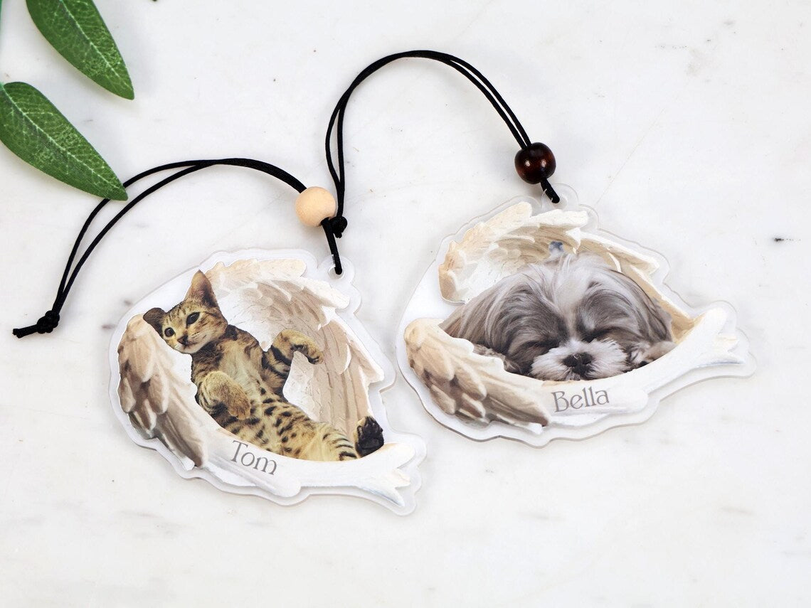 Custom Angel Wing Pet Ornament