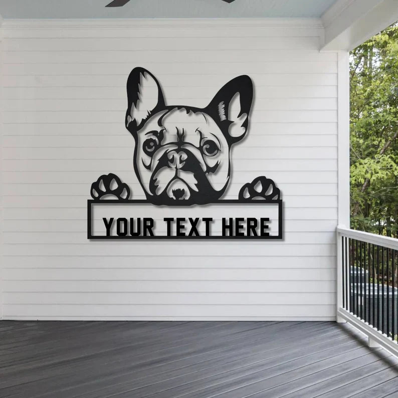 Custom Dog Metal Sign