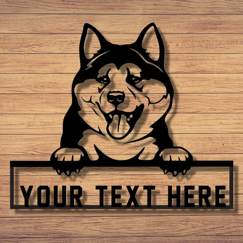 Custom Dog Metal Sign