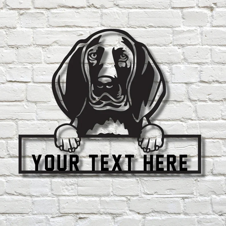 Custom Dog Metal Sign