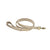 Beige Leather Dog Leash