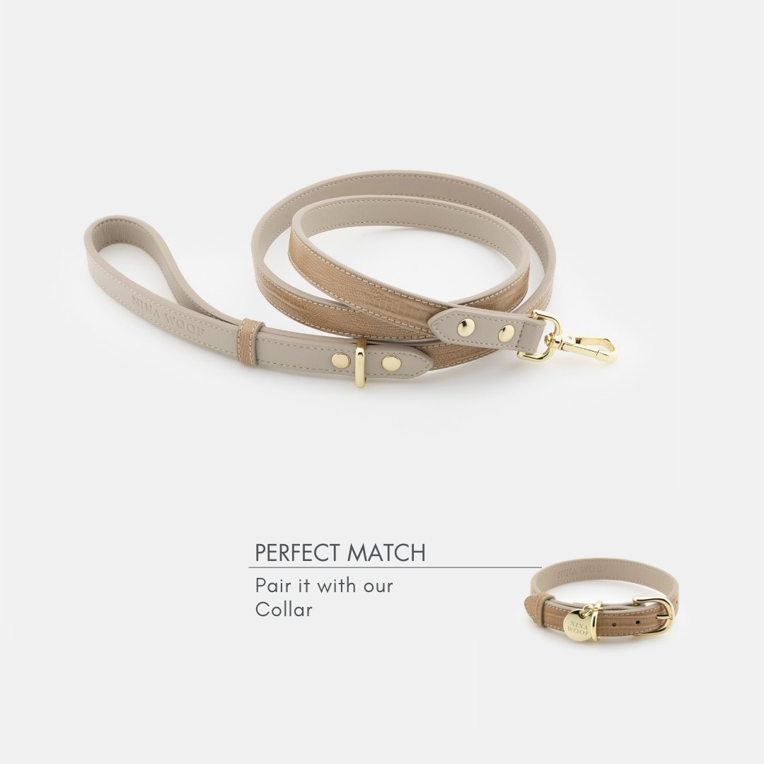The Pink Luxe Leather Dog Leash