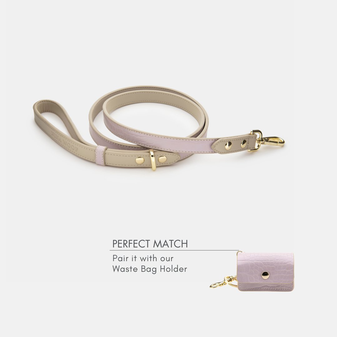 The Pink Luxe Leather Dog Leash