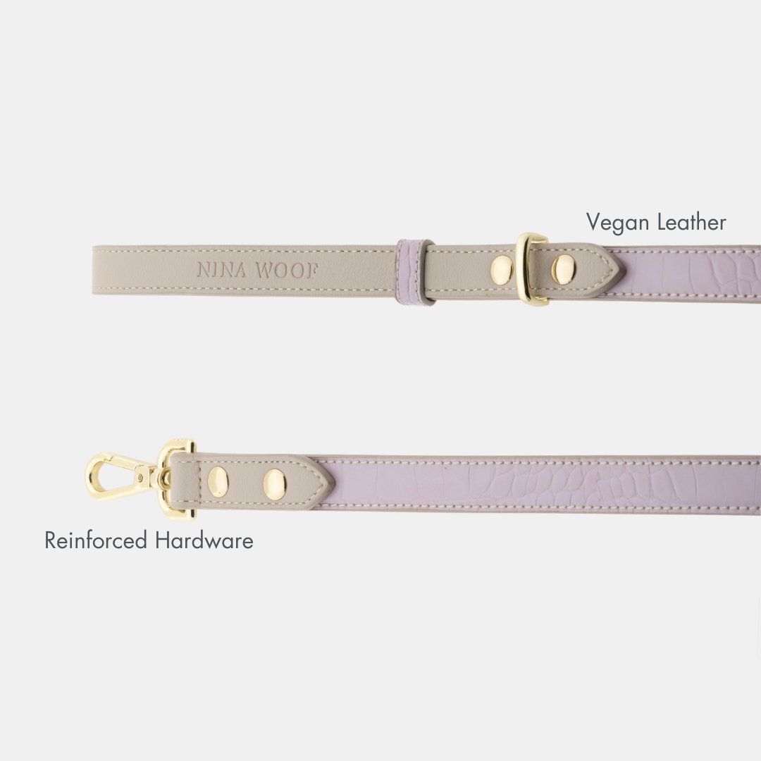 The Pink Luxe Leather Dog Leash