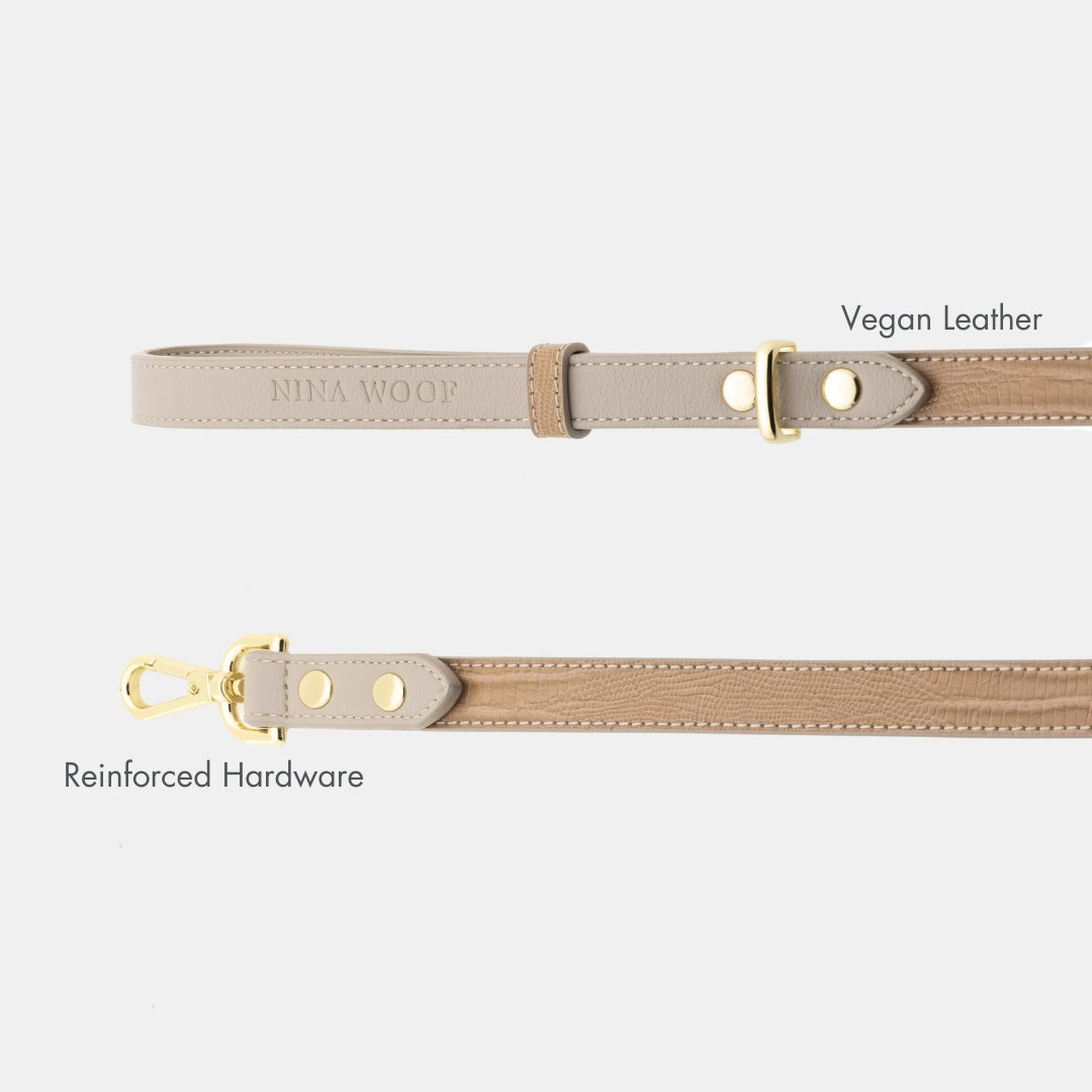 The Pink Luxe Leather Dog Leash