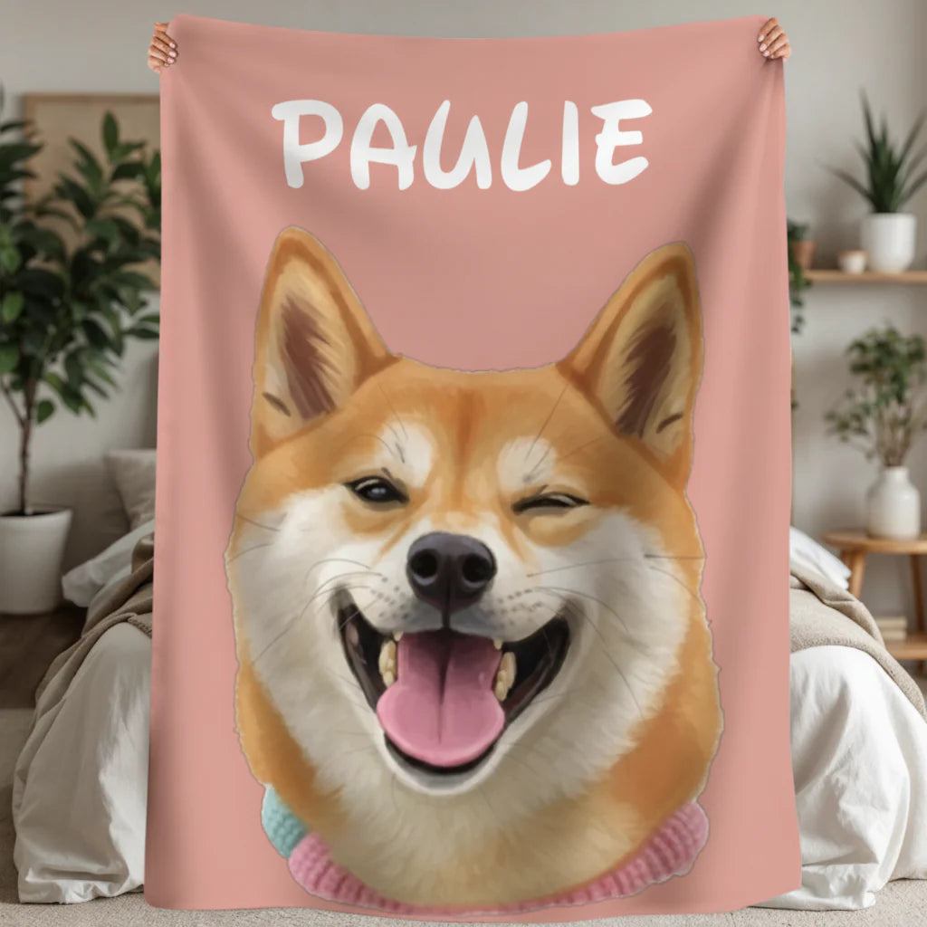 Custom Pet Sherpa Blanket