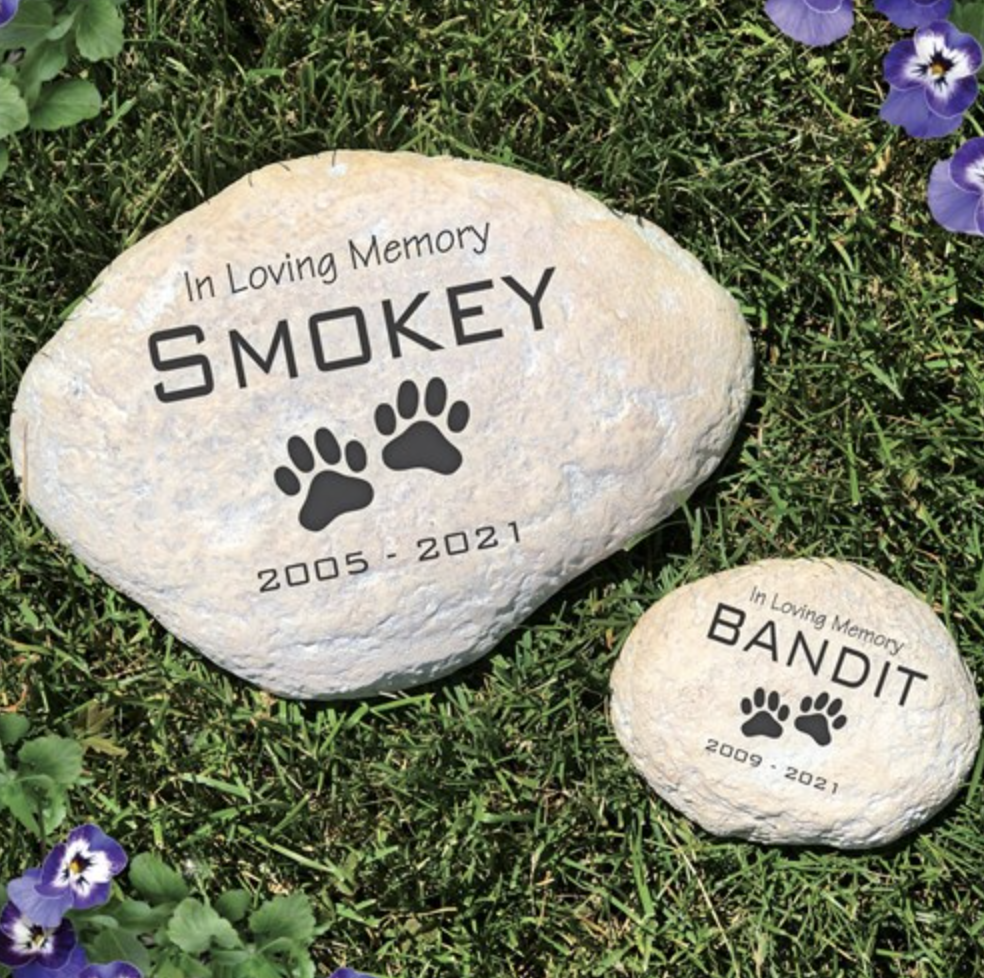 In Loving Memory Pet Stone - Personalized Memorial Garden Marker